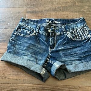 Denim shorts
